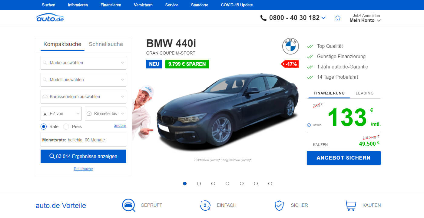 Niemieckie strony z autami top 5 stron z samochodami z Niemiec Autoumowa.pl