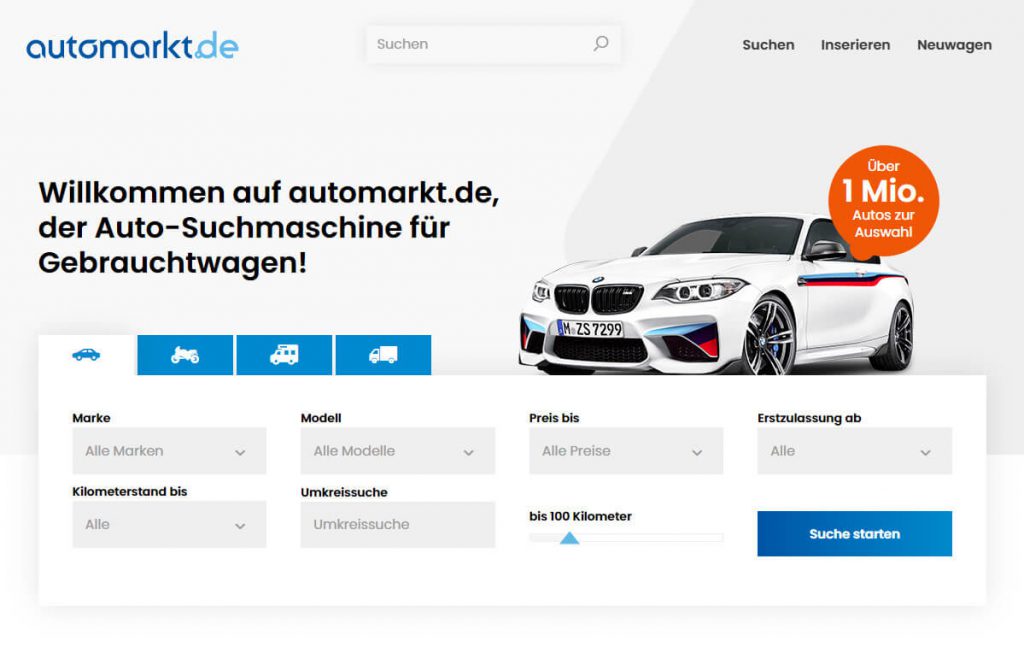 automarkt.de - strona główna serwisu