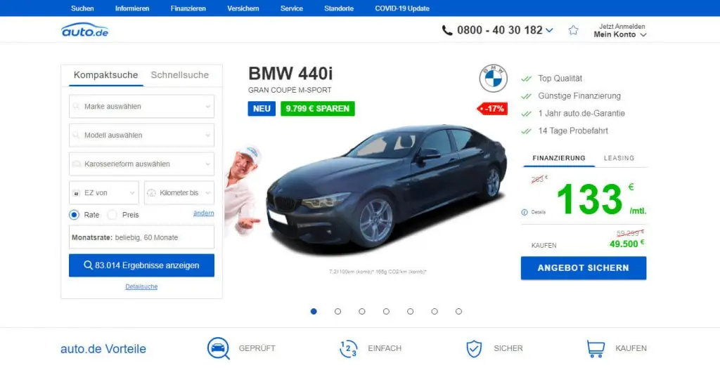 auto.de - strona główna serwisu