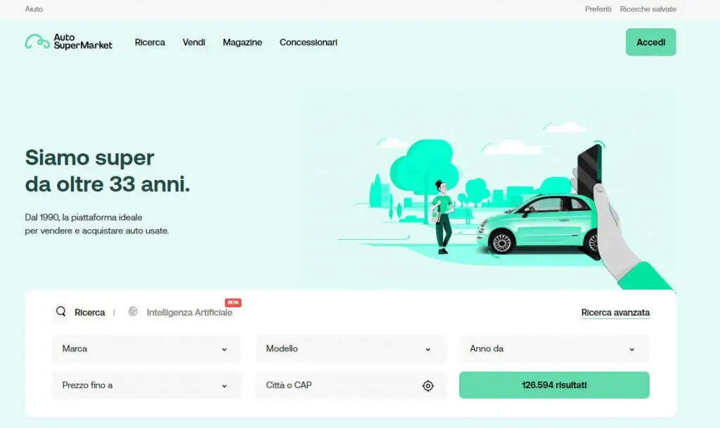 Strona główna serwisu autosupermarket.it